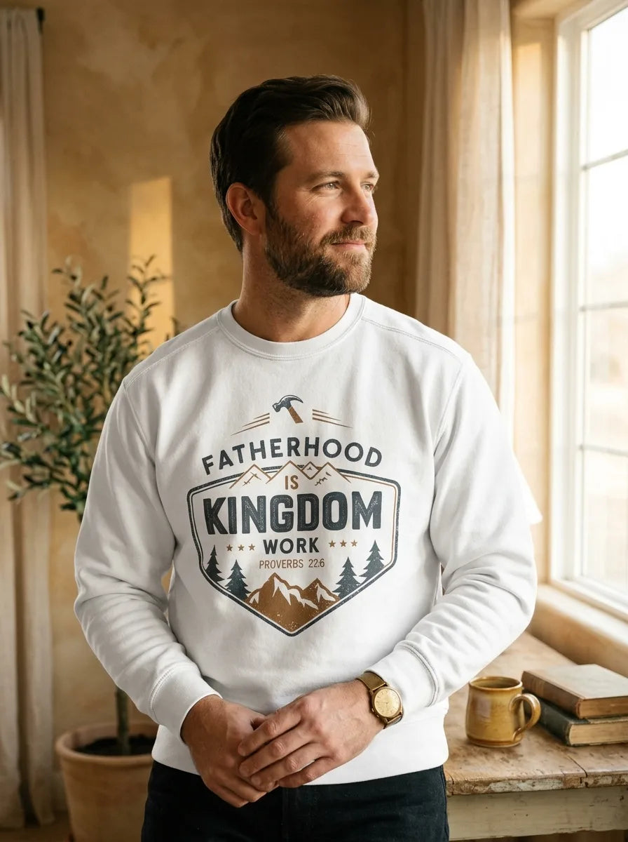 Fatherhood is Kingdom Work Sweatshirt | Comfort Colors - Hero Lifestyle