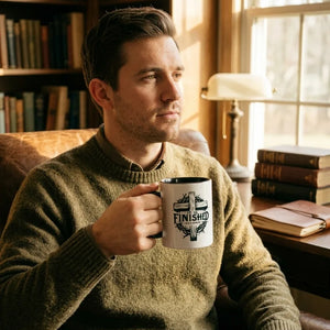 It Is Finished Cross & Thorns Two-Tone Christian Mug - Hero Lifestyle