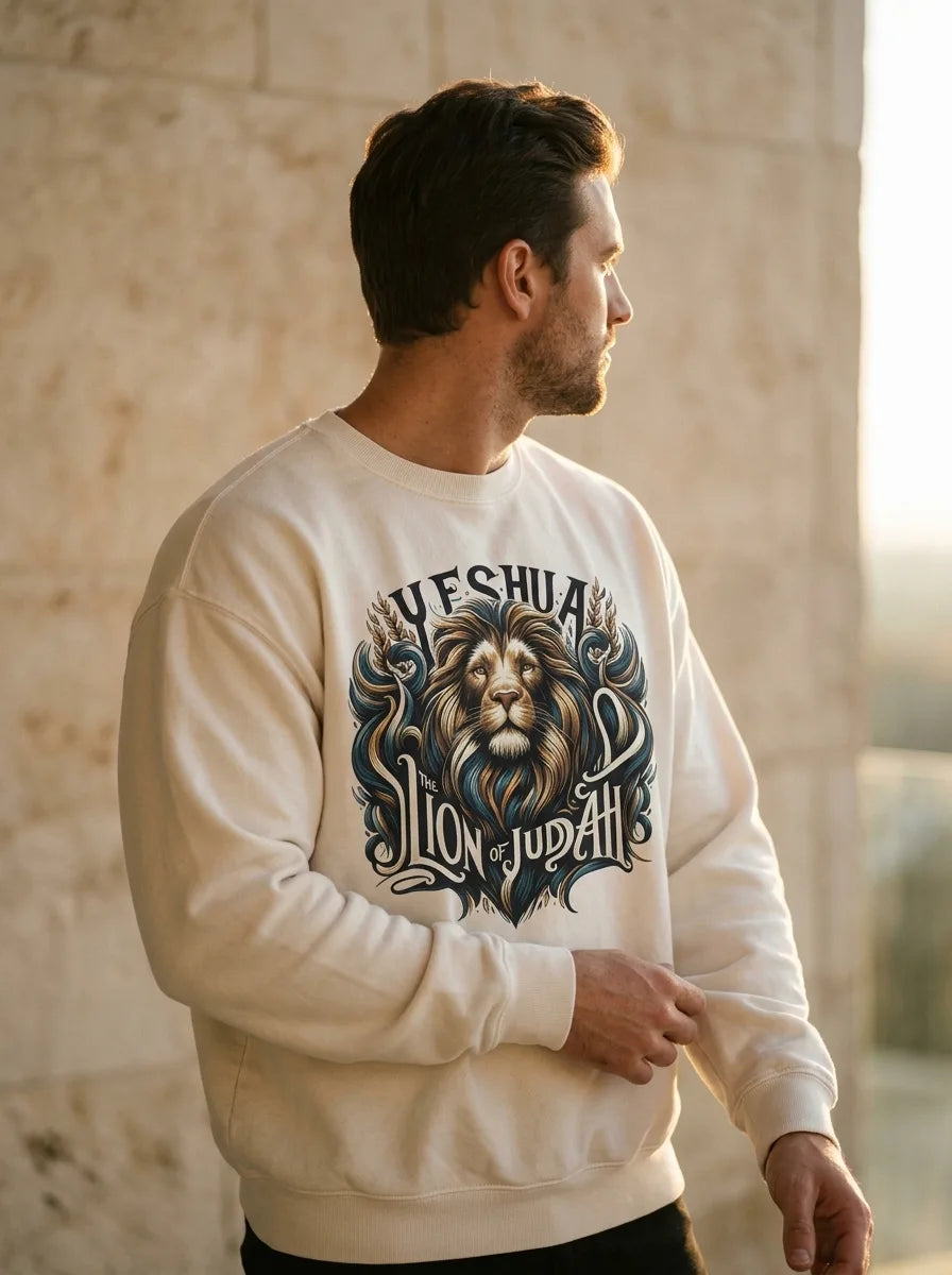 Yeshua Lion of Judah Bold Faith Sweatshirt - Hero Lifestyle