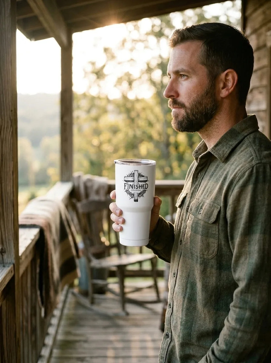 It Is Finished Cross & Thorns 30oz Insulated Tumbler - Hero Lifestyle