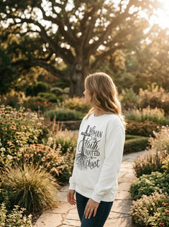 Rooted in Christ Woman of Faith Crewneck Sweatshirt - Hero Lifestyle