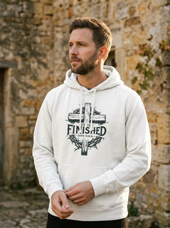 It Is Finished Cross & Thorns Comfort Colors Hoodie - Hero Lifestyle