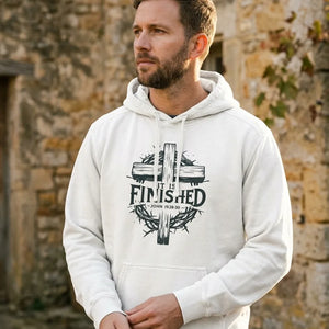 It Is Finished Cross & Thorns Comfort Colors Hoodie - Hero Lifestyle