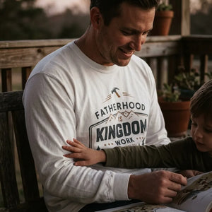Fatherhood is Kingdom Work Long Sleeve Tee - Vibe Lifestyle