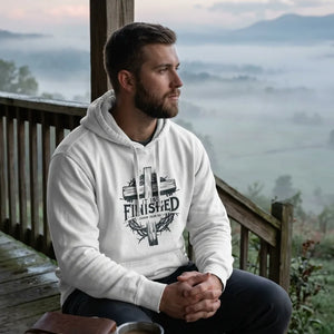 It Is Finished Cross & Thorns Comfort Colors Hoodie - Vibe Lifestyle