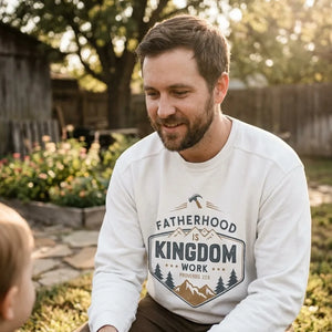 Fatherhood is Kingdom Work Sweatshirt | Comfort Colors - Vibe Lifestyle