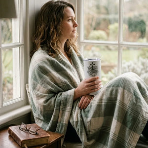 Woman of Faith Rooted in Christ 30oz Stainless Steel Tumbler - Vibe Lifestyle