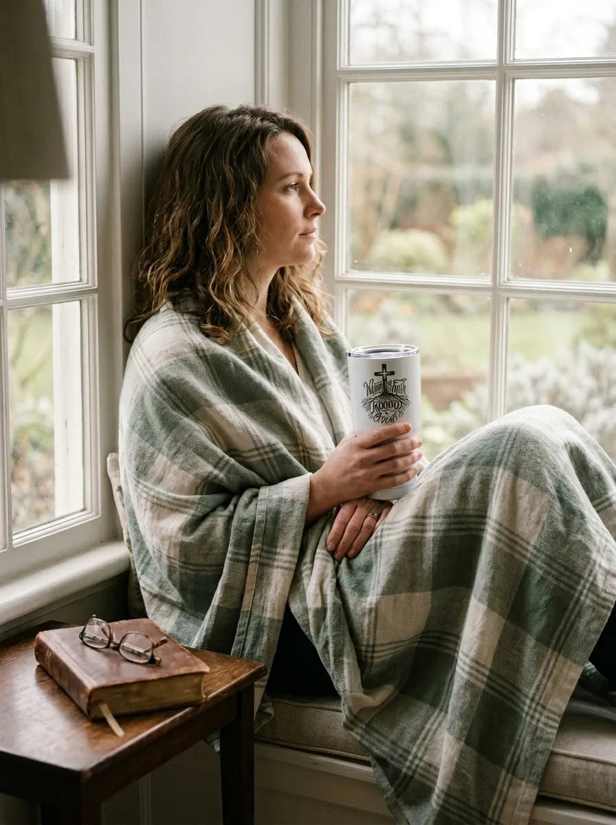 Woman of Faith Rooted in Christ 30oz Stainless Steel Tumbler - Vibe Lifestyle