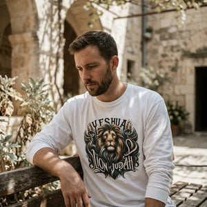 Yeshua: Lion of Judah Long Sleeve T-Shirt - Vibe Lifestyle