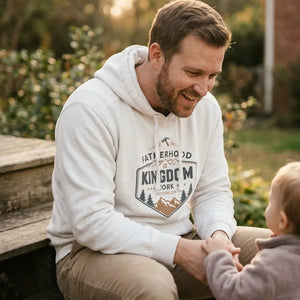 Fatherhood is Kingdom Work Men's Hoodie - Vibe Lifestyle